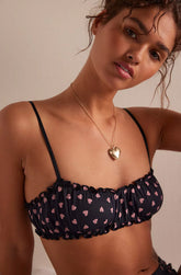 Organic Cotton Heritage Hearts Joey Bralette