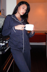 Organic Cotton Piped Pajamas