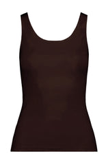 Delicious Low Back Tank Chocolate