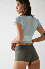 Feather Weight Rib Pamela Shorts